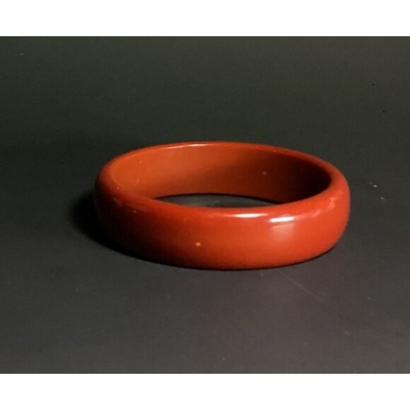 Vintage1960s Mod Rust Brown Lucite Bangle Bracelet Minimalist **READ** - Picture 5 of 7